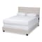 Baxton Studio Ansa Beige Upholstered Queen Size Bed 159-9756 - alternate 1